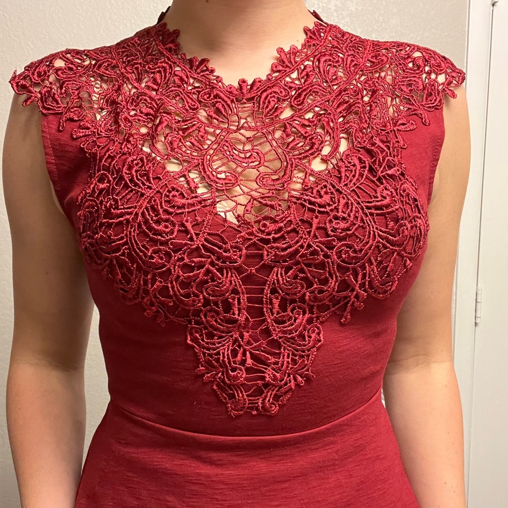 Appliqué peplum top